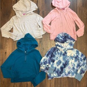 Set of Four Cozy Hoodies in Various Colors